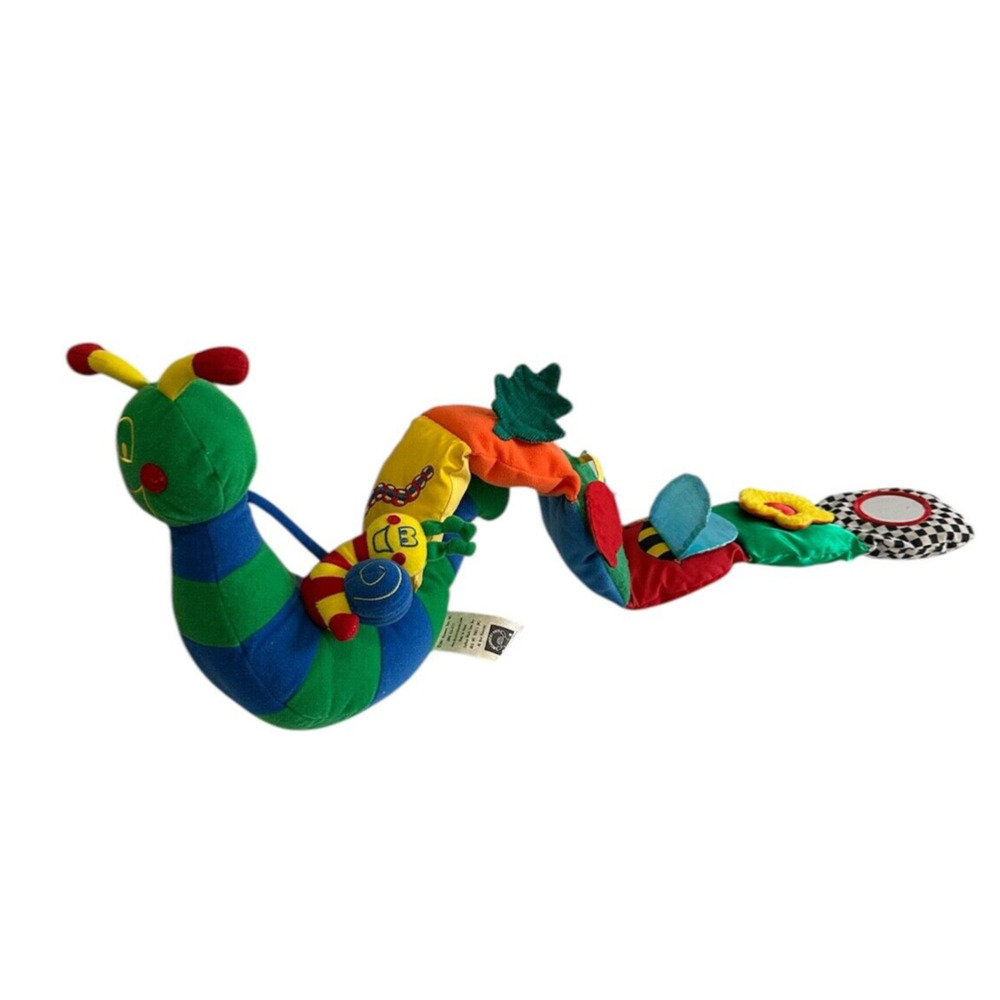 Discovery Toys Catterpillar Worm Baby Sensory Learning Plush Stuffed Animal Vtg